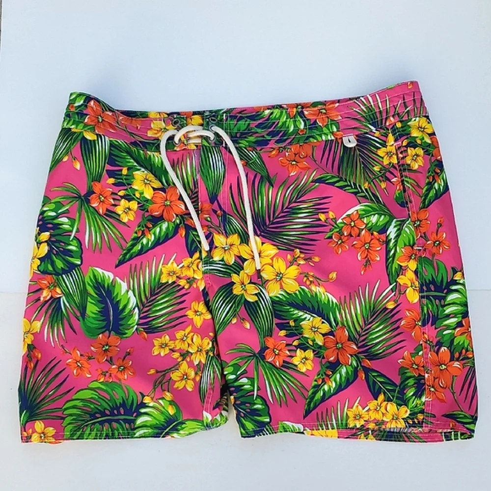Polo Ralph Lauren Pink Floral Board Shorts Size 38
